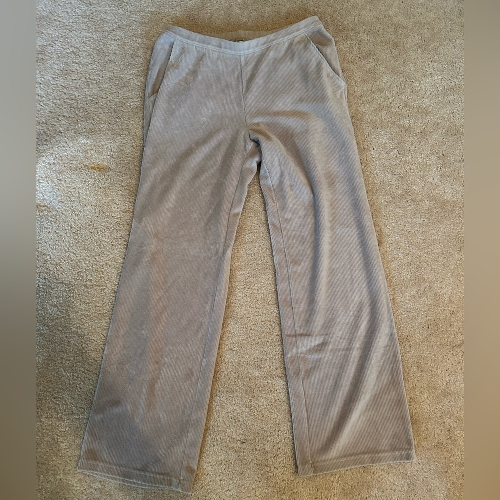 L.L Bean Ribbed Velvet Lounge Pants